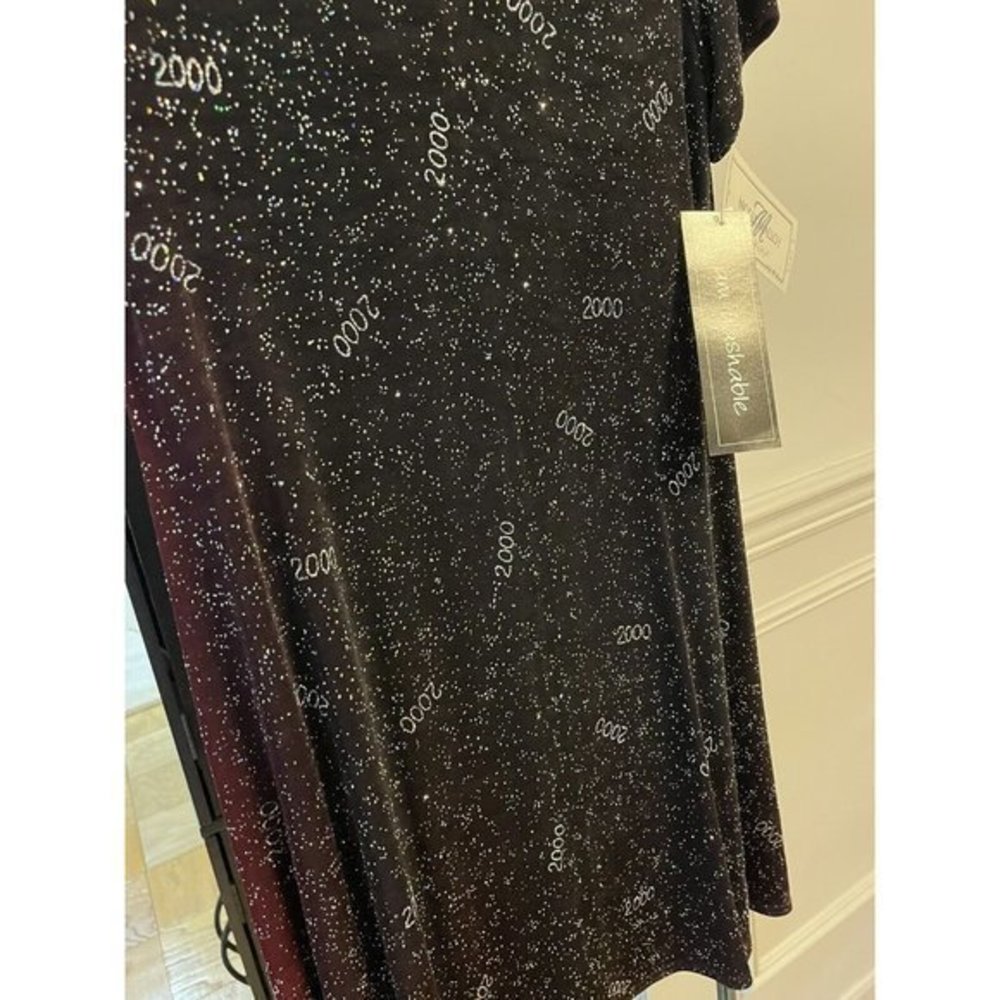 4P Vintage Molly Malloy Evening Dress Glitter 2000 Millennium New Year RARE - Picture 7 of 9